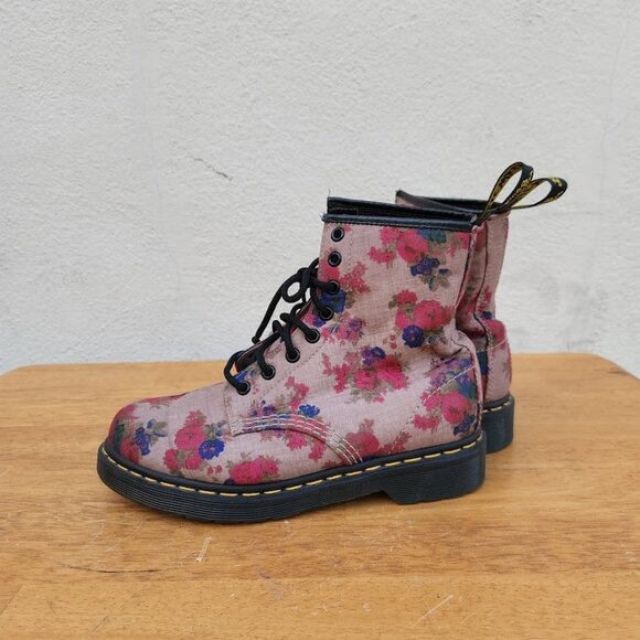 Dr. Martens Floral Castel Boots - Picture 7 of 11